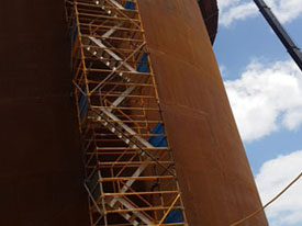 125m High access towers to fuel tanks at Kwinana Puma Energy