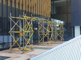 Scaffold for Old Melbourne Hotel Redevelopment